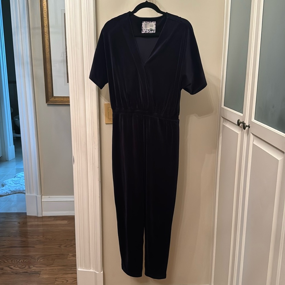 Navy Anthropologie Jumpsuit | Size Small
